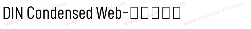 DIN Condensed Web字体转换